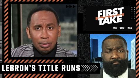 Stephen A And Kendrick Perkins Get Heated Debating Lebrons Title Runs First Take Youtube