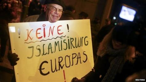 Germany Pegida Protests Rallies Over Islamisation Bbc News