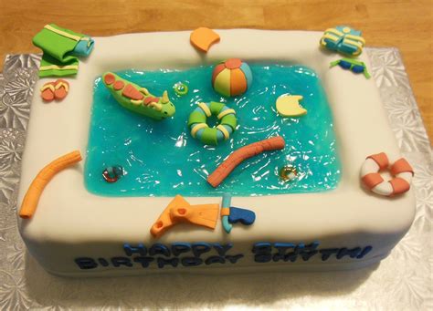 Sweet Cakes Dc Swimming Pool Birthday Cake Pool Birthday Cakes Pool