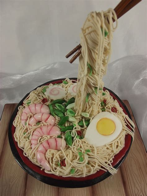 Ramen Noodle Birthday Cake Realistic Cakes Anime Cake Sushi Cake