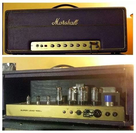 Purple 1967 Marshall 100 Watt Super Lead Amp Guitar Amp Bass Amps