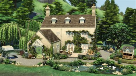 Cosy British Cottage Sims 4 Cottage Living No Cc Sims 4 Speed