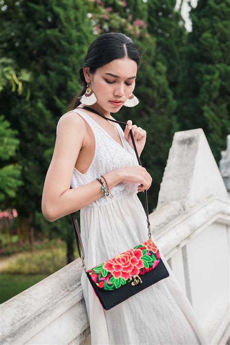 floral-fair-trade-boho-crossbody-purse-wallet-for-women-hmong-etsy