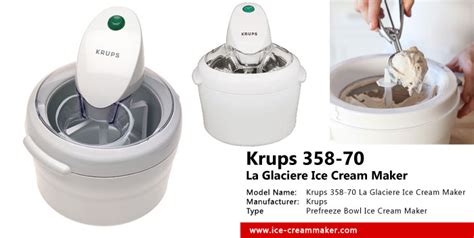 Krups 358 70 La Glaciere Ice Cream Maker Review Ice