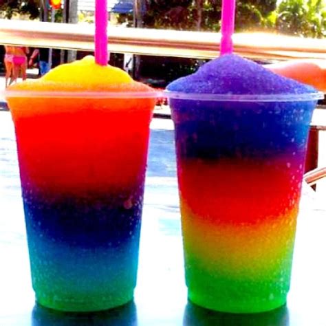 Slushies Color Rainbow Drinks Colorful Drinks Frozen Drinks