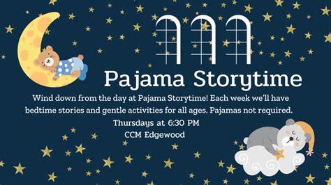 Pajama Storytime Cc Mellor Memorial Library