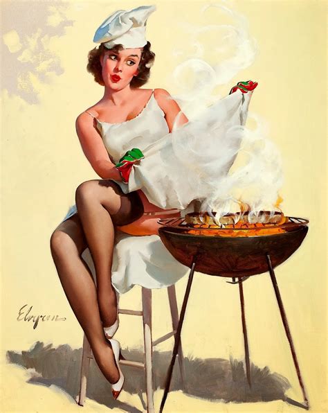 Pin Up Grill Masters By Gil Elvgren Pin Up Art And Artists