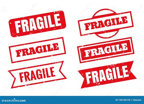 Fragile Stamps Vector Illustration 120103112