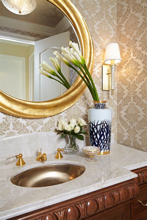 Powder room is a part from the bathroom and usually it is beautiful and creative tile ideas for kitchen back splashes, master bathrooms, small bathrooms images view my hand picked daily deals: Powder Room, Calabasas, CA - Traditional - Powder Room ...