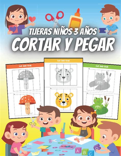 Buy Cortar y Pegar Tijeras Niños 3 Años Libro De Actividades