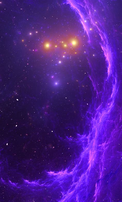 1280x2120 Purple Nebula Haze Stars 4k Iphone 6 Hd 4k Wallpapers