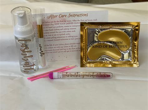 10 Lash Extension Aftercare Kits Package Of 10 Customize Etsy