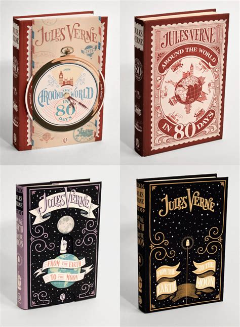 Pucd4030 Jules Verne Book Covers