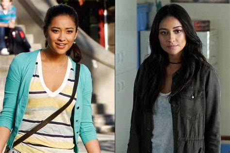 Shay Mitchell As Emily Fields In Season 1 Left And Season 7 Right