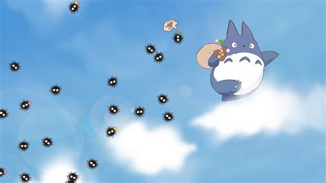 2560x1440 My Neighbor Totoro Sky Clouds 1440p Resolution Wallpaper