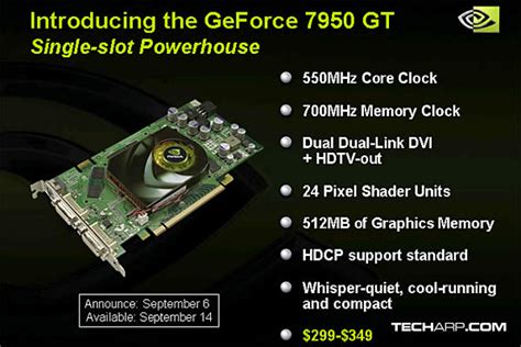 Tech Arp Ed32 Nvidia Launches The Geforce 7950 Gt And Geforce 7900 Gs