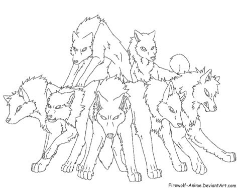 Anime Wolf Coloring Pages Coloring Home