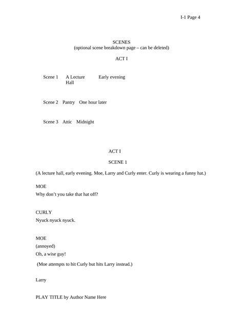 Free Printable Screenplay Templates Word Pdf