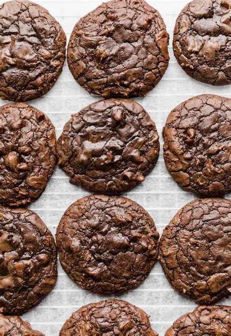 Fudgy Brownie Mix Cookies — Salt And Baker