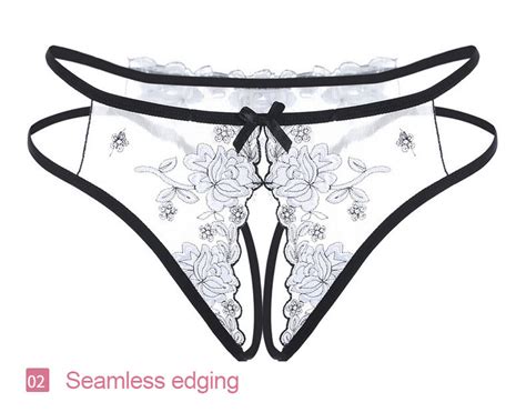 Direct Selling Open Crotch Without Taking Off Embroidery Sexy Lingerie Sets Chain Thong Buy
