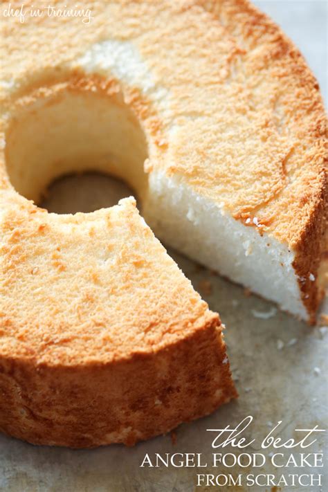 Angel food cake likely got its name from its featherweight texture, its pale white color and that undeniably light & airy taste. The Best Angel Food Cake - Chef in Training