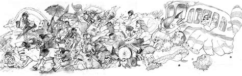 Black And White Studio Ghibli Wallpapers Top Free Black And White