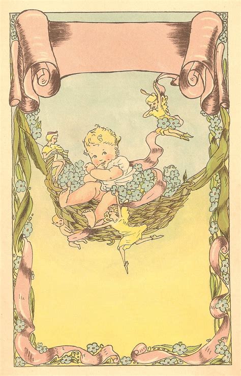 Antique Images Free Printable Digital Label Vintage Baby Illustration
