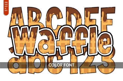 Waffle Font By Imagination Switch · Creative Fabrica