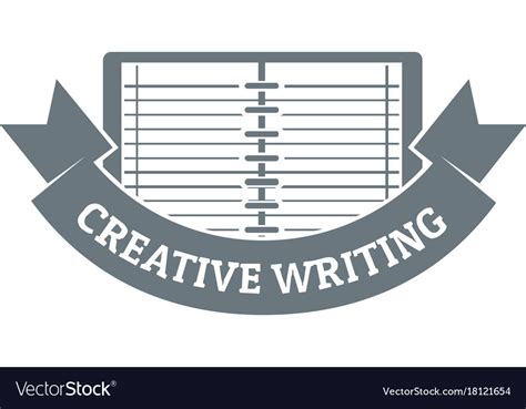 Creative Writing Logo Vintage Style Royalty Free Vector