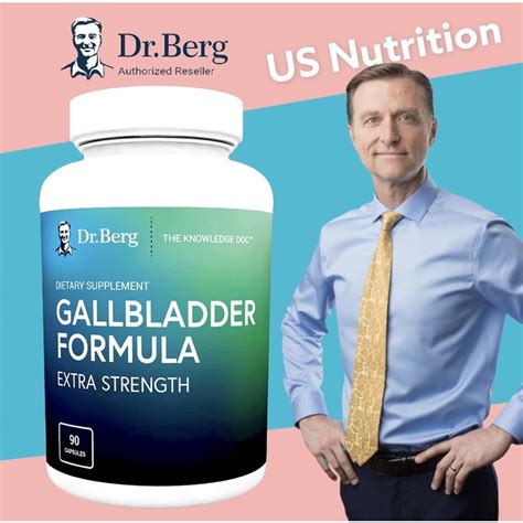 Dr Bergs Gallbladder Formula Contains Purified Bile Salts 90 Capsules Enzymes To Reduce