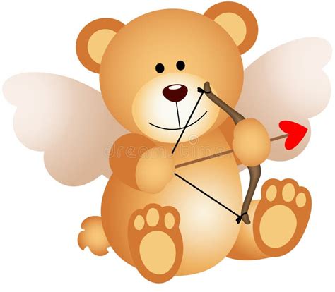 Cupid Teddy Bear Stock Vector Illustration Of Love Valentine 51479980