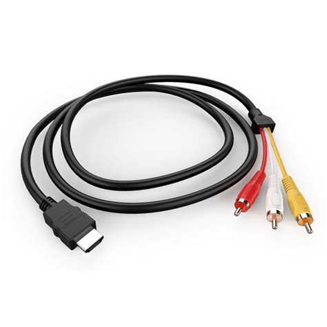 Exr Hdmi To Rca Cable P Ft M Hdmi Male To Rca Video Audio Av