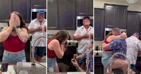 Dad Breaks Down In Tears After Seeing His Daughter Getting Engaged
