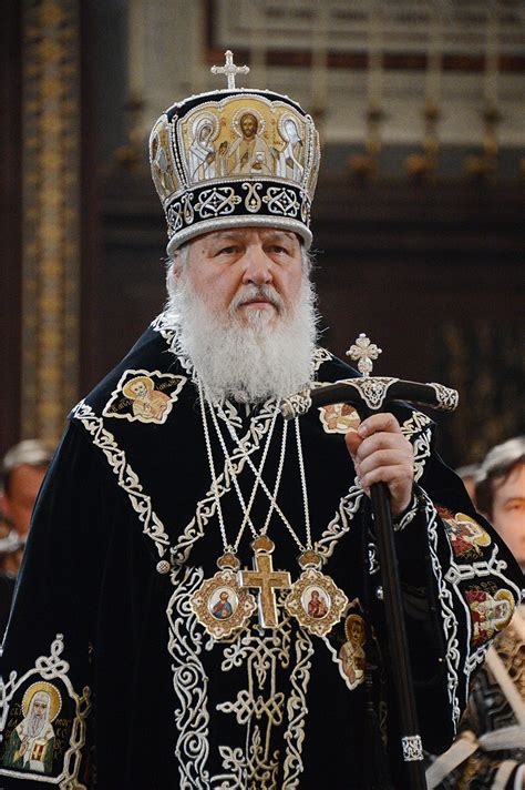 Russia Patriarch Kirill Leads First Ever Russian Orthodox Liturgy With