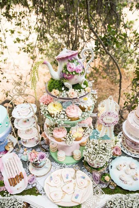Baby Shower Tea Party Theme Garden Party Baby Shower Decor And Food