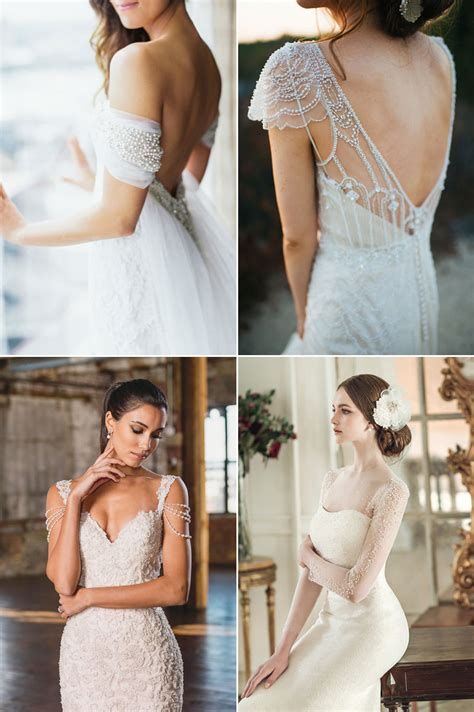 20 Classic and Elegant Pearl-Embellished Wedding Dresses - Praise Wedding
