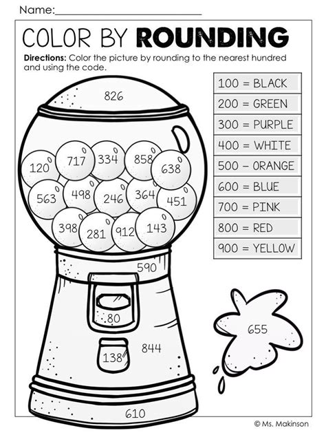 Rounding to the Nearest Hundred - Task Cards and Worksheets | Rounding