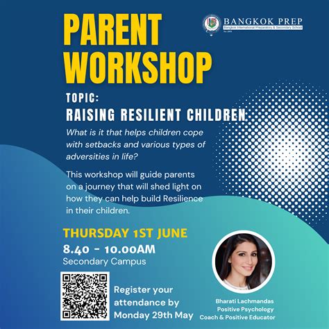 Parent Workshop Raising Resilient Children Bangkok Prep