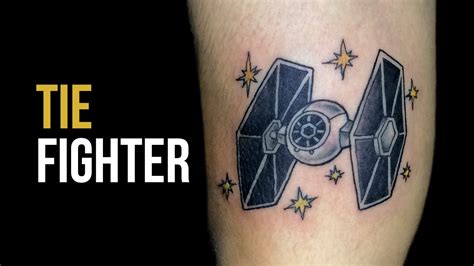 Tie Fighter Star Wars Tattoo Time Lapse 49 Youtube
