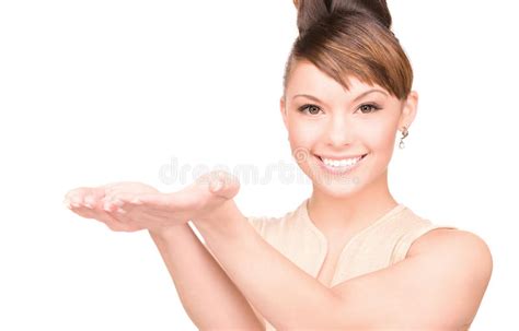 Something On The Palms Stock Photo Image Of Attractive 40609856