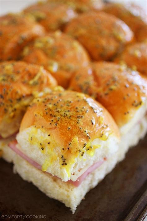 Baked Ham And Swiss Sliders The Comfort Of Cooking