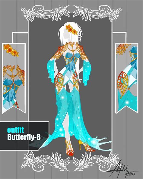 closed adoptable auction outfit butterfly on deviantart fashion