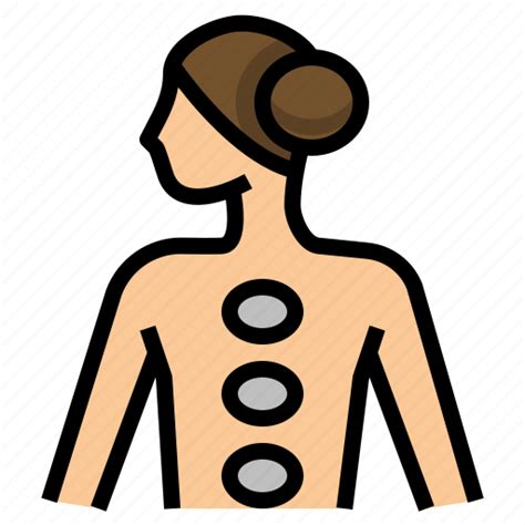 Hot Massage Relaxation Spa Stones Icon