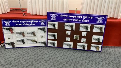 Pune Police Recover 18 Firearms 27 Live Cartridges 6 Held
