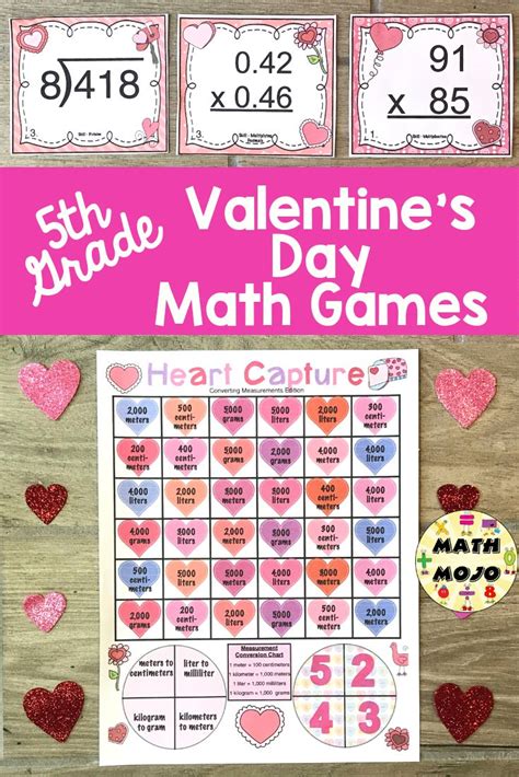 5th Grade Valentines Day Math Games And Activities 5th