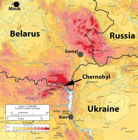 Chernobyl Effects Map