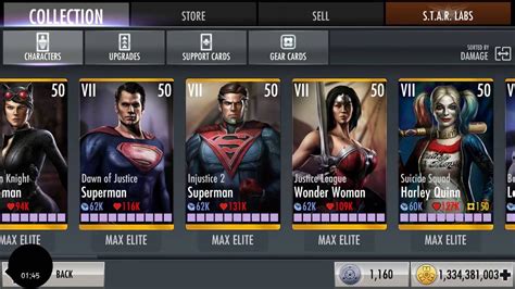 211 Injustice Gods Among Us My Sons Current Gold Roster And Gear