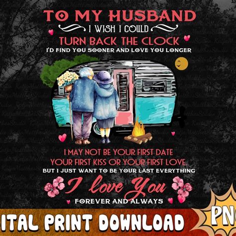To My Wife I Wish I Could Turn Back The Clock Png Etsy Singapore