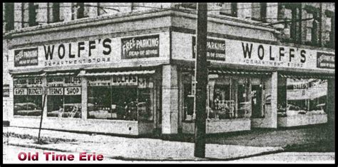 Old Time Erie Wolffs Store On 13th And Parade