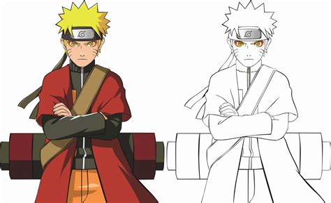 How To Draw Naruto Sage Mode Step By Step At Drawing